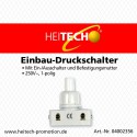 Einbau Druckschalter für Lampen 250V,2A Farbe weiß Einbau-Druckschalter weiß !