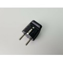 Schuko Stecker Schwarz PVC Schutzkontakt Stecker PVC Stecker zentrale Einführung