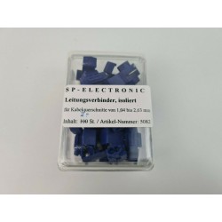 Leitungsverbinder blau PVC Isoliert 25 Stück im praktischem Box Lötfreie Leitungsverbinder