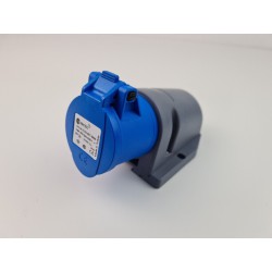 Industriestecker & Steckdose IP44 Wasserdicht | 16A 3-polig In Blau | Robustes Stecksystem Für Baustelle, Garten & Werkstatt