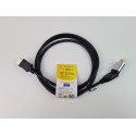 HDMI Kabel HDMI Verbindungskabel "GOLD" mit 360° verstellbarem Stecker 1,5m lang