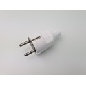 ABL PVC Schuko Stecker ABL bis 3x1,5mm² Stecker Schuko ABL PVC weiß