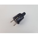 ABL PVC Schuko Stecker ABL bis 3x1,5mm² schwarz Stecker Schuko PVC ABL