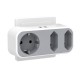 Schuko Adapter mit 2x USB Ladeanschluss 