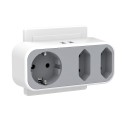 Schuko Adapter mit 2x USB Ladeanschluss Mehrfachstecker Multistecker Schuko/Euro