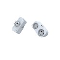 Schuko Doppelstecker mit 2 x USB Anschluss Mehrfachstecker 2 Fach Stecker mit USB Typ A + USB Typ C