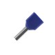 Zwillingsaderendhülsen 2x2,5m²  blau