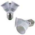 2 x Lampensockel Adapter E27 auf 2 x E27 Fassung Stecker Glühbirne Adapter Fassung