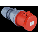 CEE Kupplung 63A IP44 5 Polig Starkstrom Kupplung 63A rot CEE-Stecker