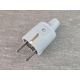 PVC Stecker Schutzkontakt grau