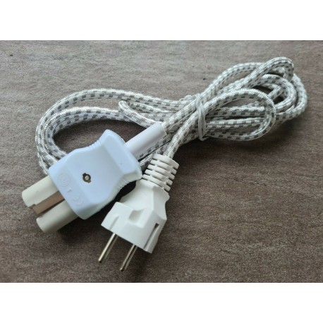 Heißgerätestecker mit Zuleitung 2m