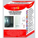 LED Nachtlicht mit Bewegungsmelder und Helligkeitssensor mit Automatik und für Einsatz in die Steckdose