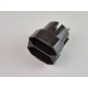 2 Fach Euro Stecker braun für Flachstecker, Mehrfachstecker Braun, Euro Adapter