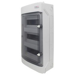 3 Reihig Sicherungskasten Aufputz IP65 