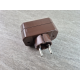 4 Fach Euro Adapter Stecker braun