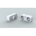 Schuko Doppelstecker mit 2 x USB Anschluss Mehrfachstecker 2 Fach Stecker mit USB Typ A + USB Typ C