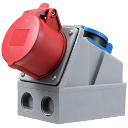 AP CEE Kombo Wandsteckdose 16A IP44 mit Schuko Steckdose IP54 16A CEE Kombi Steckdose