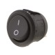 Einbau Wippschalter I-0 Wippenschalter 250V 6A 23mm Einbau Schalter rund schwarz